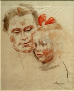 Matka s dítětem (Anna a Käte Werner) od Heinrich Stegemann
