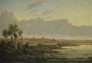 Na Alsteru ve Winterhude, 1834 od Heinrich Stuhlmann