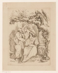 Jidáš Iškariotský s velekněžími Chamtivost (Avaritia) Smrtelné hříchy a pád (název série) od Heinrich Vianden
