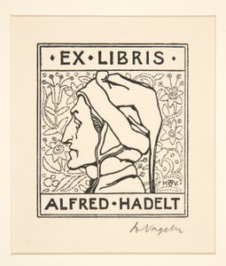 Knihovna: Alfred Hadelt od Heinrich Vogeler