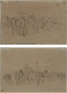 Cestující pro Rýnský parník (recto) Cestující pro Rýnský parník (verze) od Heinrich von Mayr