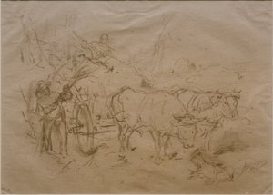 Volský vůz od Heinrich von Zügel