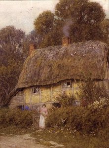 Berkshire Cottage od Helen Allingham