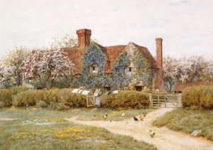 Dům Buckinghamshire v Penstreet od Helen Allingham