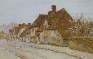 A Village Street, Kent od Helen Allingham