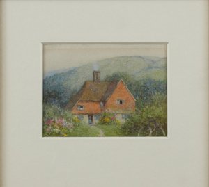 Cihlová chata od Helen Allingham
