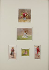 Pět skic (akvarel na papíře) od Helen Allingham