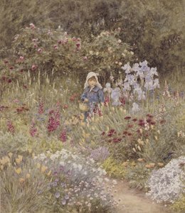 Minna, ilustrace ke Šťastné Anglii od Marcus Huish, hospoda. od A & C Black, 1904 (wc) od Helen Allingham