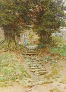 Jaro v Crocken Hill, Kent (wc na papíře) od Helen Allingham