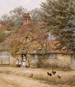 The Old Fish Shop, Haslemere od Helen Allingham