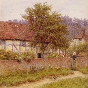 Toulavé kotě, c.1891 (olej na plátně) od Helen Allingham