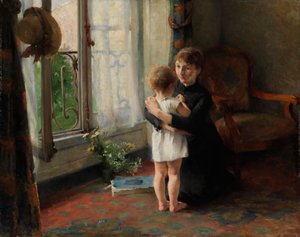 Matka a dítě od Helene Schjerfbeck