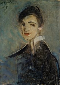 Zpěvák v černém, 1916-1917. od Helene Schjerfbeck