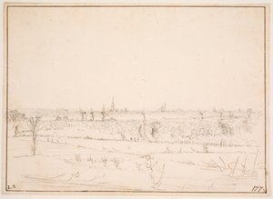 Krajina s výhledem na Bordeaux