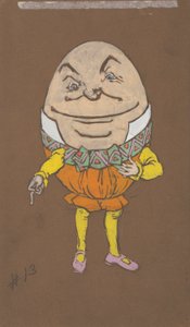Humpty Dumpty (kostýmní návrh pro Alenku v říši divů, 1915) od Henderson, William Penhallow