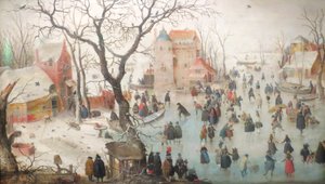 Zimní krajina s bruslaři od Hendrick Avercamp