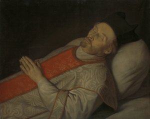 Portrét Joannese Putkamera (1600-1671) na smrtelné posteli