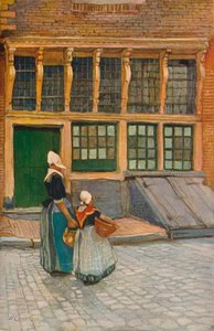 Návrat z trhu, c1902