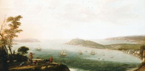 Pohled na přístav Falmouth