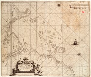 Mapa Afriky, Indie a Srí Lanky z roku 1680 (tisk) od Hendrick Doncker