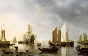 Přístav s kotvenými loděmi, 1655-60 od Hendrick Dubbels