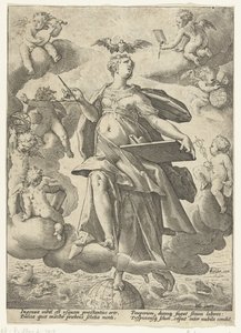 Alegorie umění od Hendrick Goltzius (workshop of)