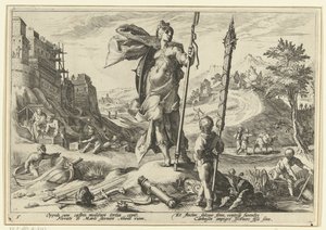 Doba bronzová Ovidiovy metamorfózy (název série) od Hendrick Goltzius (workshop of)
