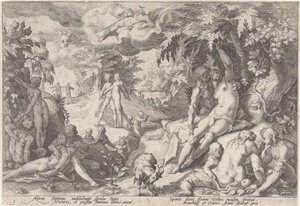 Zlatý věk Metamorfózy Ovidia (název série) od Hendrick Goltzius (workshop of)