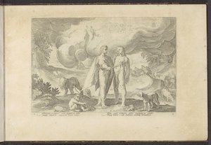 Prométheus dává člověku oheň Ovidiovy metamorfózy (název série) Re-creations P. Ovidius Naso (název série) od Hendrick Goltzius (workshop of)