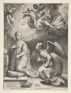 Zvěstování od Hendrick Goltzius