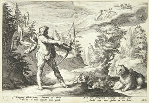 Arcas byl připraven zabít svou matku od Hendrick Goltzius
