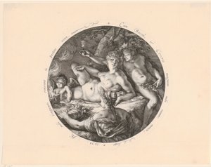 Bacchus, Ceres a Venuše od Hendrick Goltzius