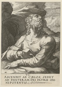 Bartholomäus, list 6 ze série „Kristus, dvanáct apoštolů a Pavel“ od Hendrick Goltzius