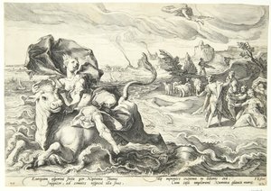 Únos Evropy od Hendrick Goltzius