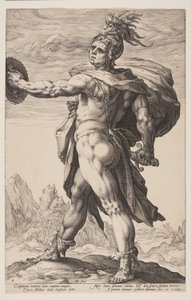 Calphurnius, z knihy Římští hrdinové od Hendrick Goltzius
