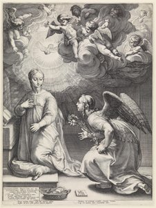 Zvěstování od Hendrick Goltzius