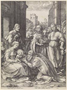 Tři králové od Hendrick Goltzius