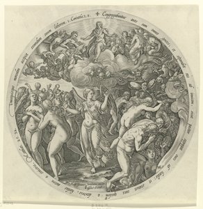 Požehnaní jsou odděleni od prokletých Poslední soud (název série) od Hendrick Goltzius