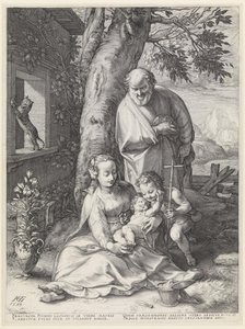 Svatá rodina s Janem Křtitelem od Hendrick Goltzius
