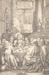 Poslední večeře od Hendrick Goltzius