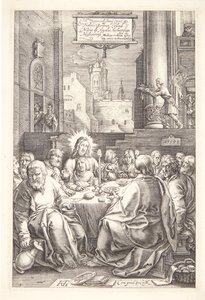 Poslední večeře od Hendrick Goltzius
