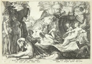 Diana zjistí Kallistovo těhotenství od Hendrick Goltzius