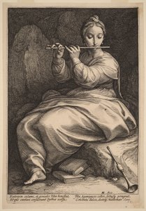 Euterpé od Hendrick Goltzius