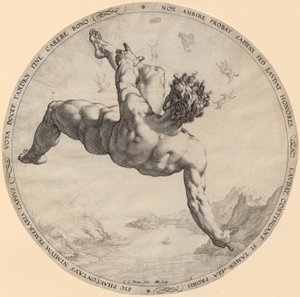 Případ Phaetona, 3. díl série „Čtyři dobyvatelé nebes“ od Hendrick Goltzius