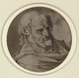 Hlava apoštola od Hendrick Goltzius