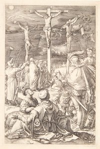 Ježíš na kříži od Hendrick Goltzius