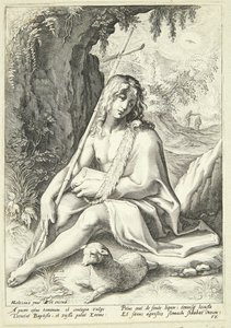 Jana Křtitele na poušti od Hendrick Goltzius
