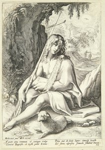 Jana Křtitele na poušti od Hendrick Goltzius