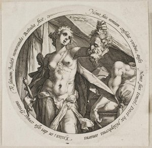 Judith s hlavou Holoferna od Hendrick Goltzius