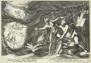 Jupiter a Io od Hendrick Goltzius